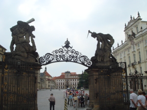 The gates of Prague Castle