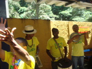 There is Samba music everywhere at Carnaval time